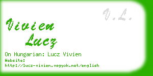 vivien lucz business card